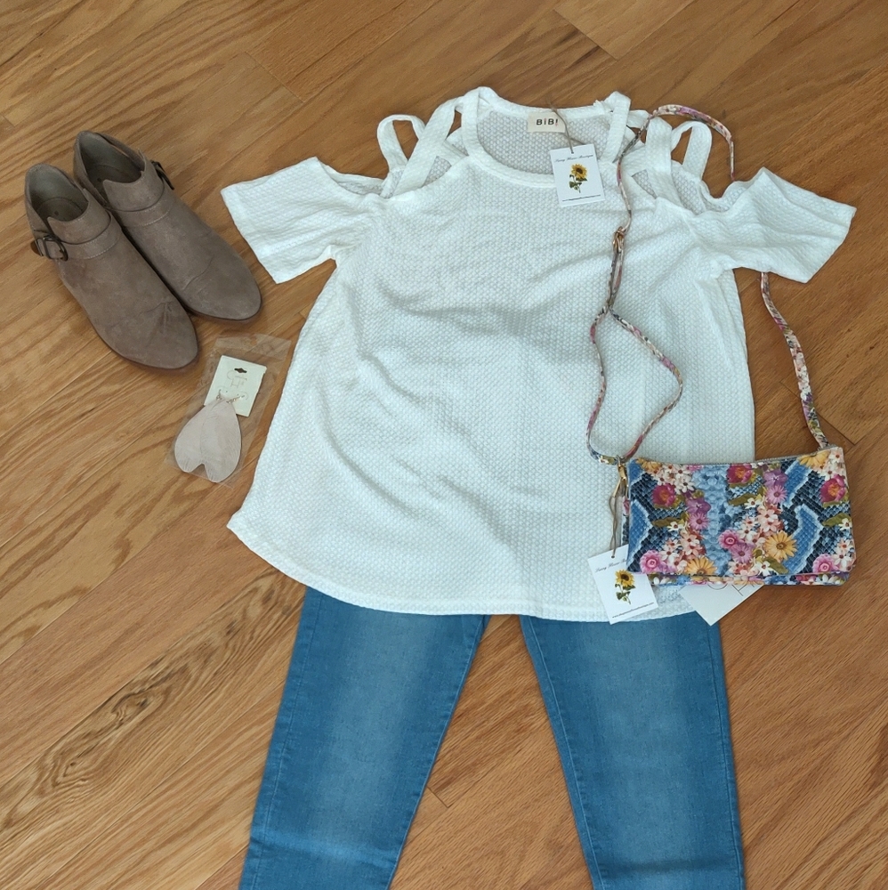 Thermal Cold Shoulder Blouse